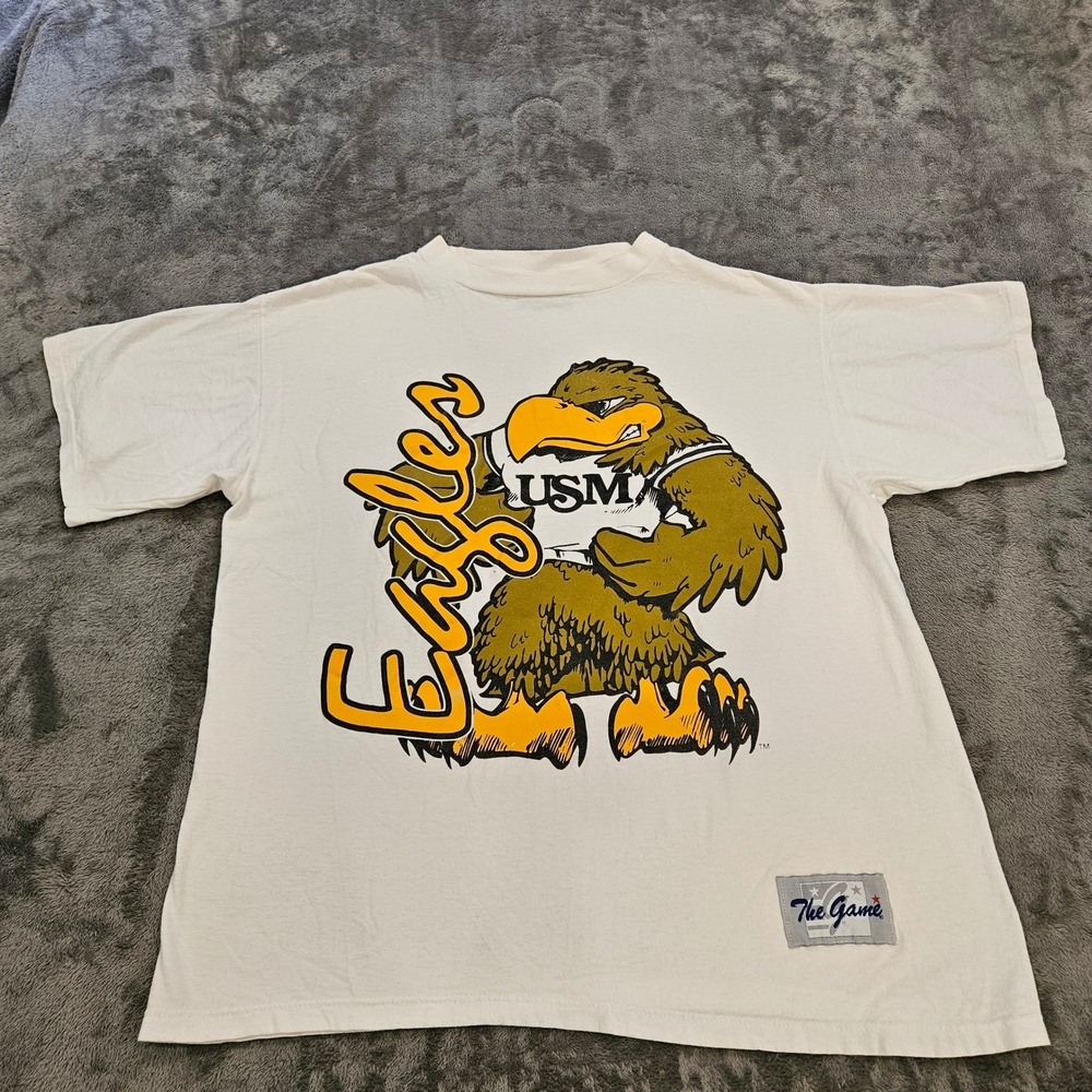 Vintage The Game USM Southern Miss Golden Eagles T-Shirt Mens Large Graphic